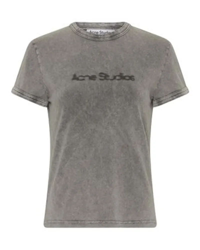 Acne Studios Logo-T-Shirt Grey