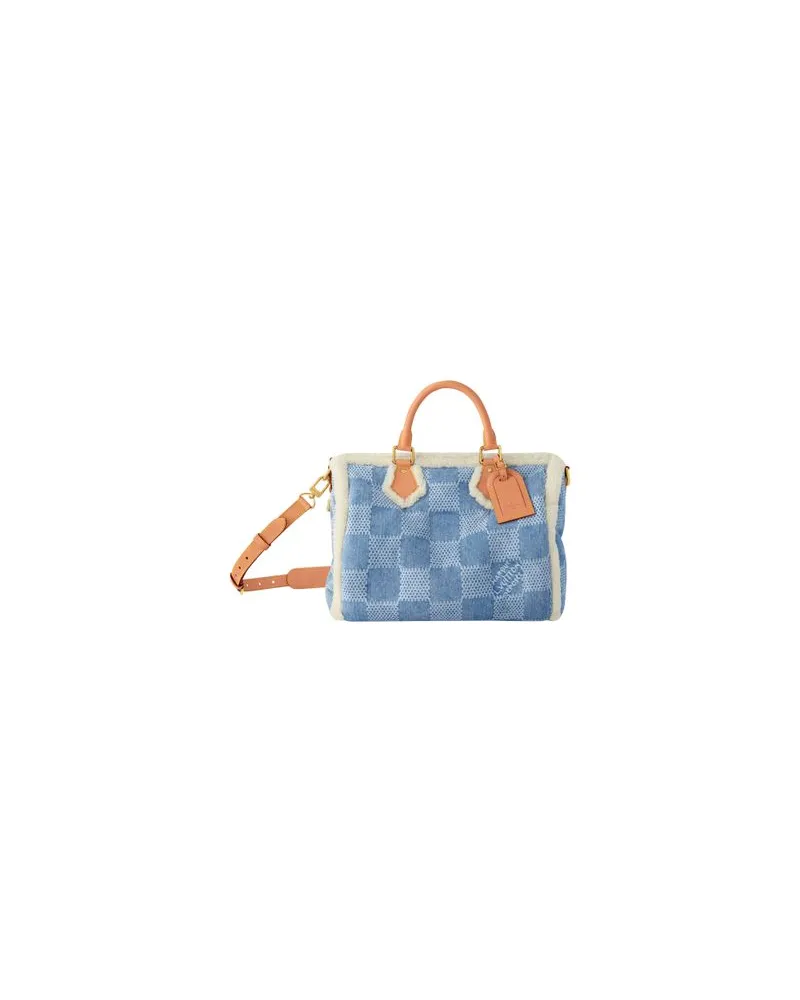 Louis Vuitton Speedy 40 mit Schulterriemen Blue