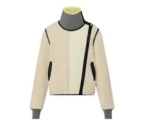 Jacke in Lammfell-Optik mit Reißverschluss