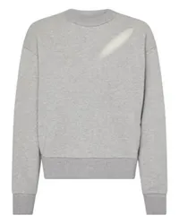 Alexander McQueen Sweatshirt mit Cut-outs Grey