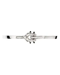 STATEMENT Armband Spike Diamanten, Silber & schwarzer Achat Silver