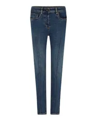 Miu Miu Slim-Jeans mit niedriger Taille Blue