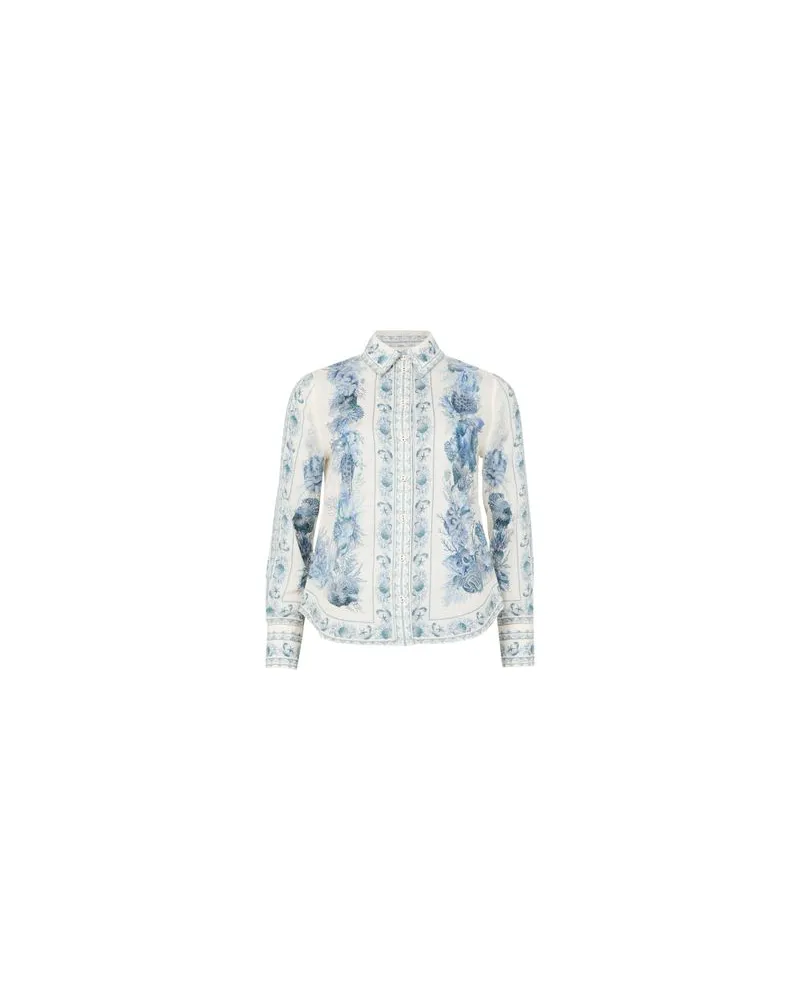 Chloé Zweireihiger Mantel Blue