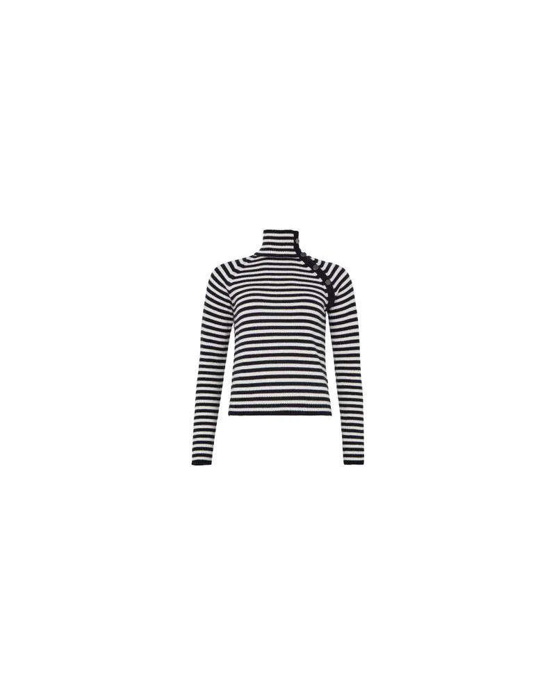 Yves Salomon Kultige Daunenjacke in „A"-Passform mit Plastron und Nerzfell Blue