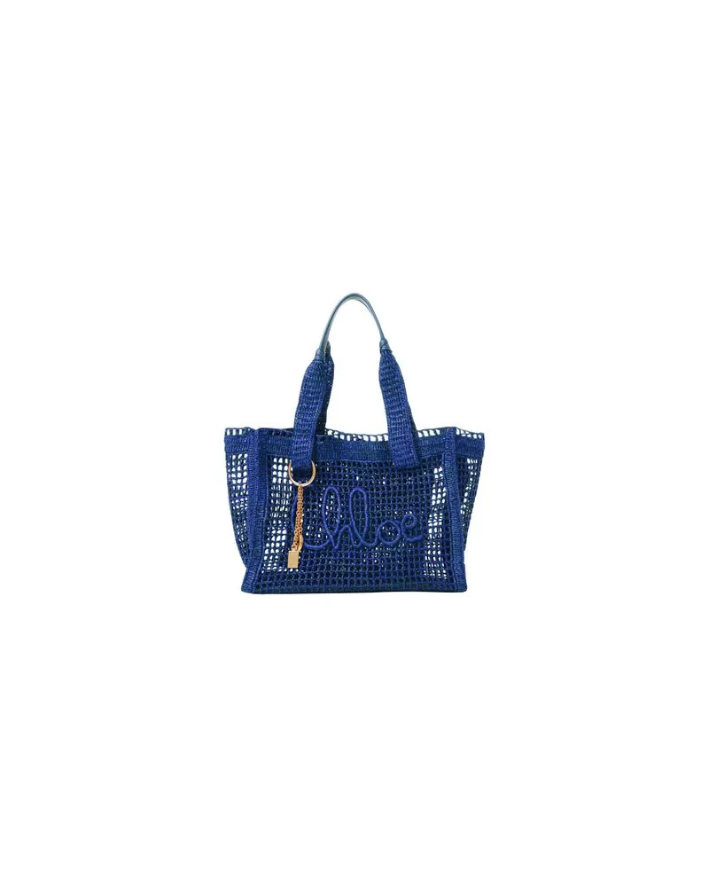 Chloé Zweireihiger Mantel Blue