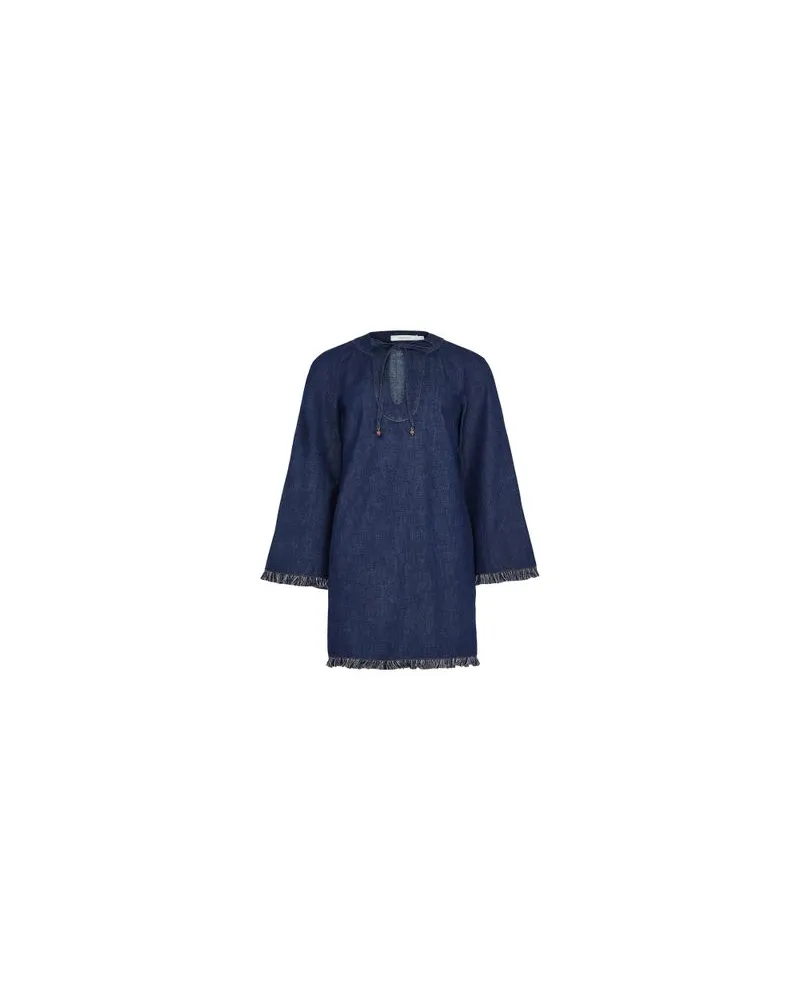 Chloé Zweireihiger Mantel Blue