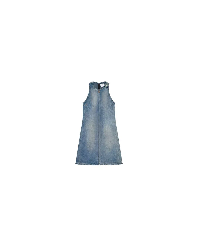 Chloé Zweireihiger Mantel Blue