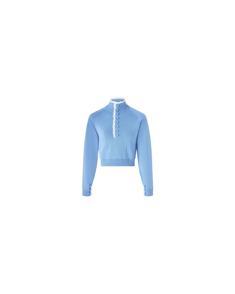 Chloé Zweireihiger Mantel Blue