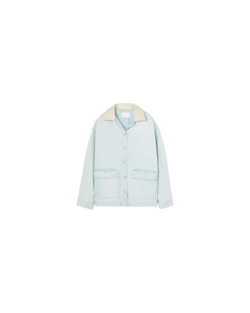 Chloé Zweireihiger Mantel Blue