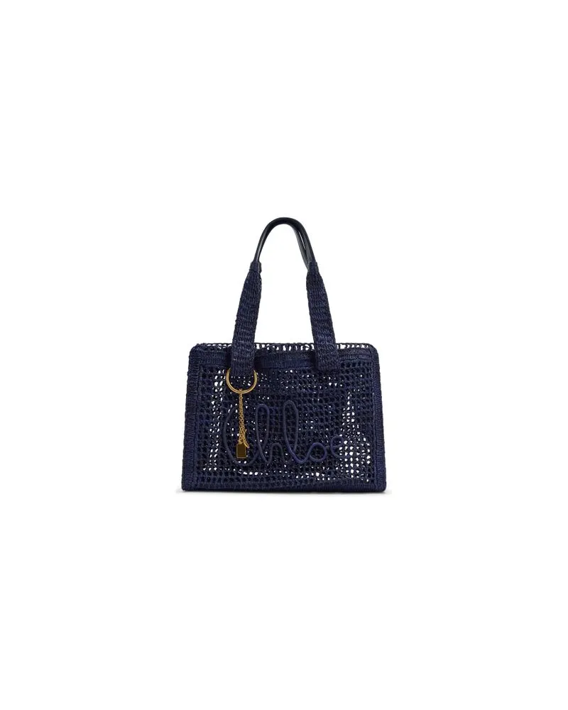 Chloé Zweireihiger Mantel Blue
