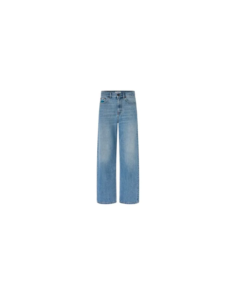 Chloé Zweireihiger Mantel Blue