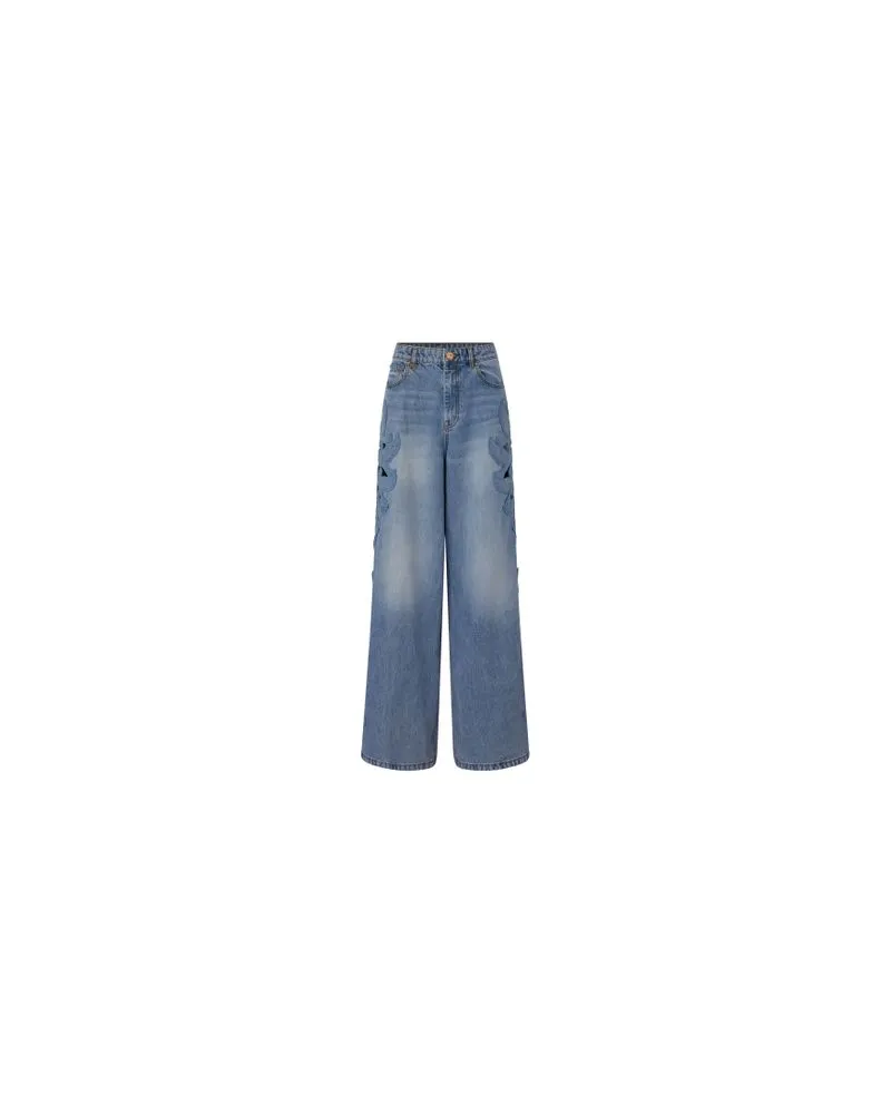 Chloé Zweireihiger Mantel Blue