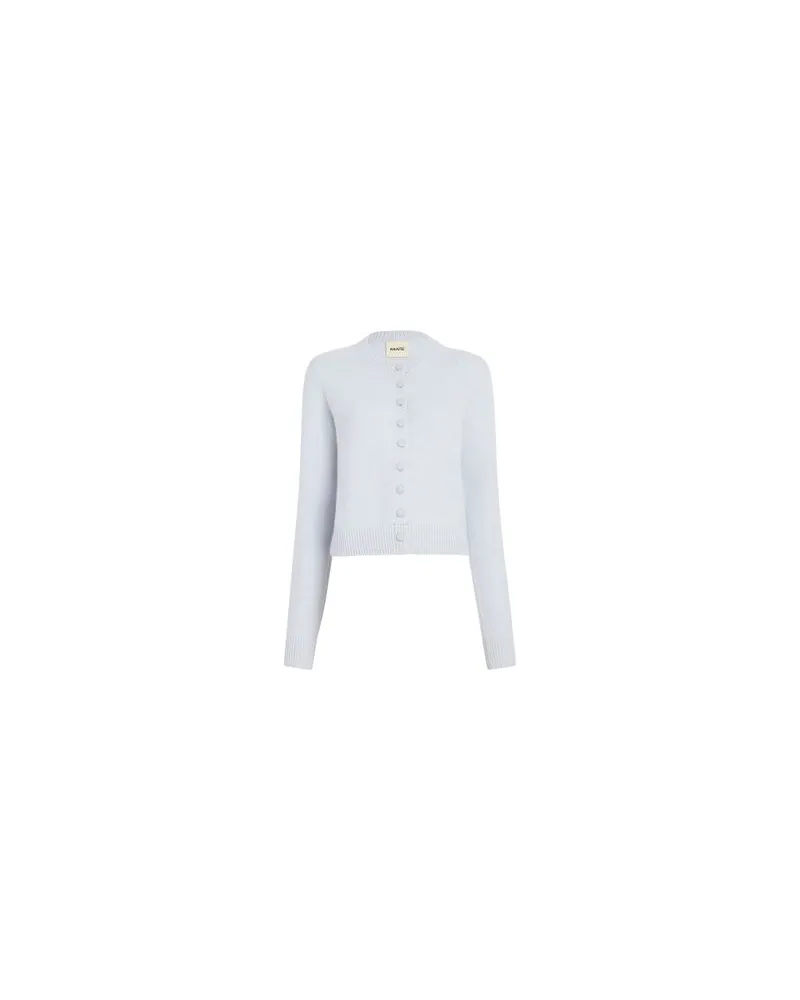 Yves Salomon Kultige Daunenjacke in „A"-Passform mit Plastron und Nerzfell Blue