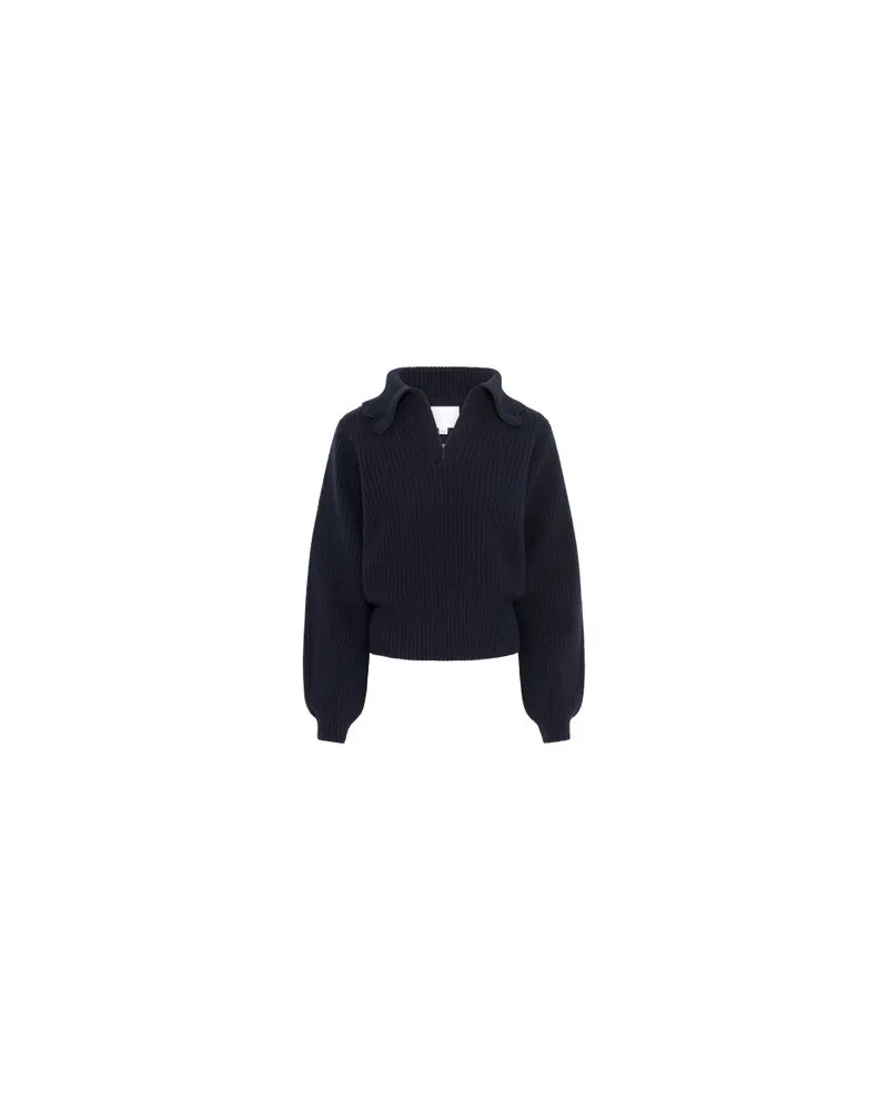 Chloé Zweireihiger Mantel Blue