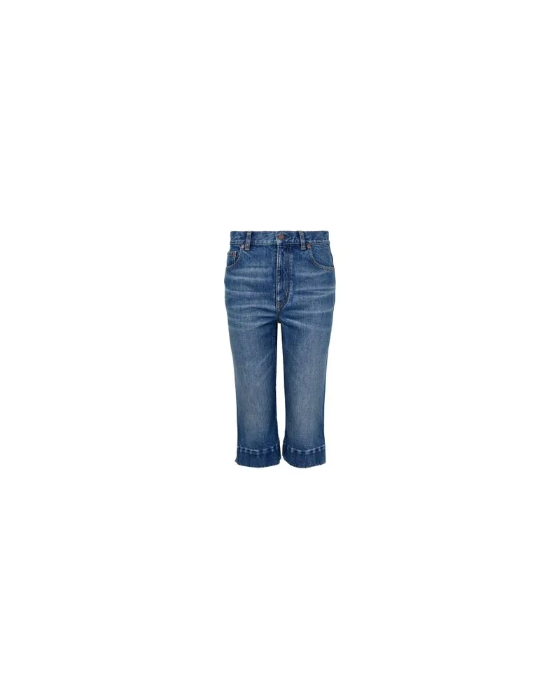 Chloé Zweireihiger Mantel Blue