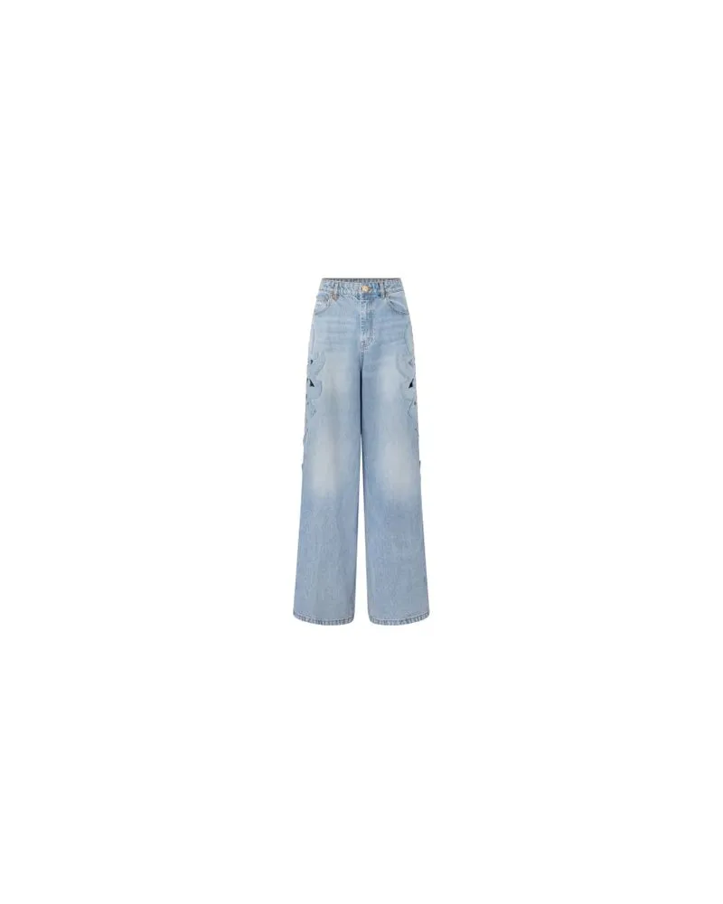 Chloé Zweireihiger Mantel Blue
