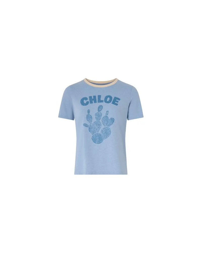 Chloé Zweireihiger Mantel Blue