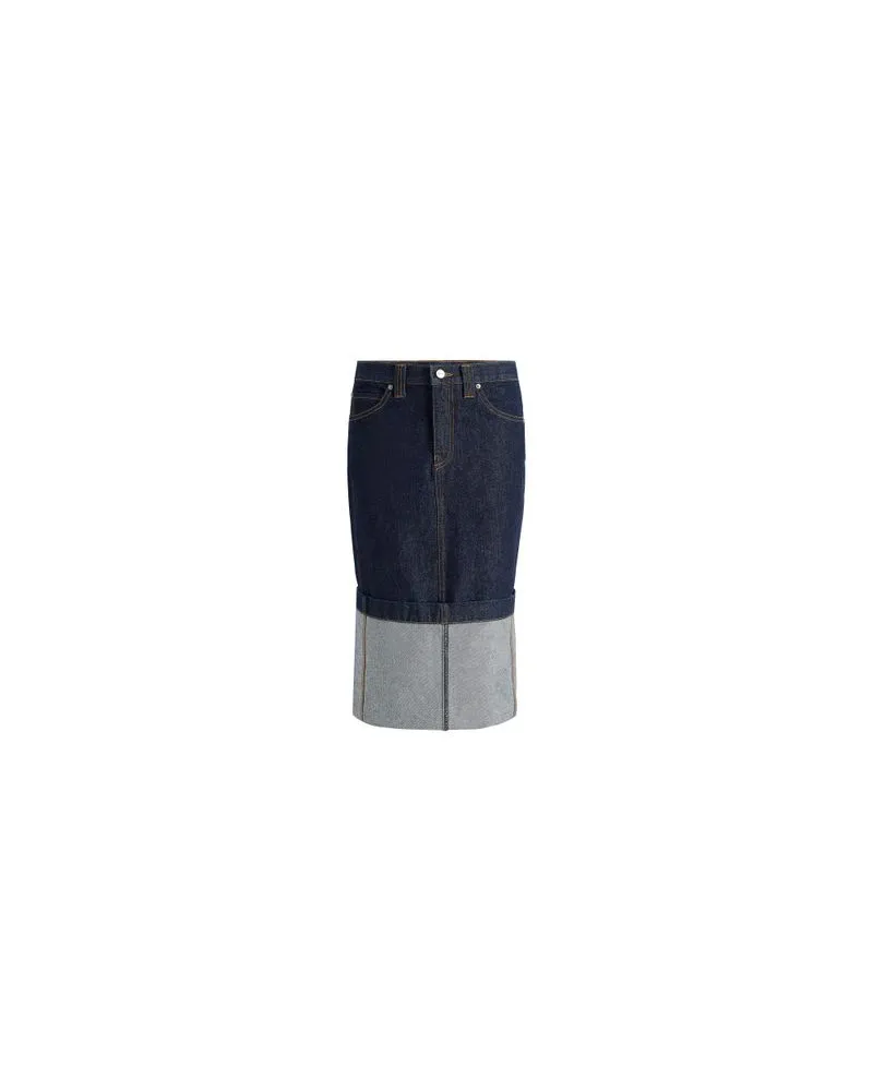 Chloé Zweireihiger Mantel Blue