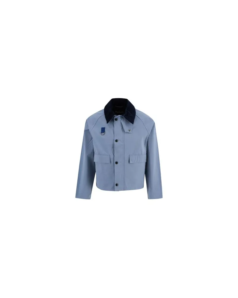 Yves Salomon Kultige Daunenjacke in „A"-Passform mit Plastron und Nerzfell Blue
