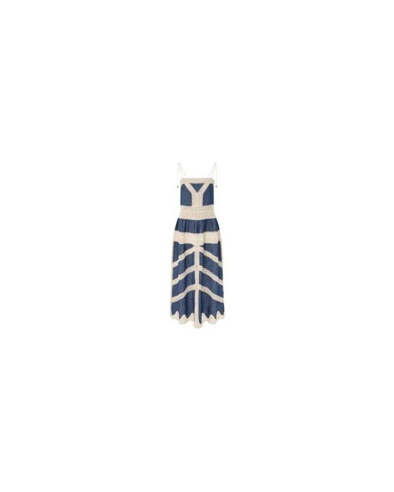 Chloé Zweireihiger Mantel Blue