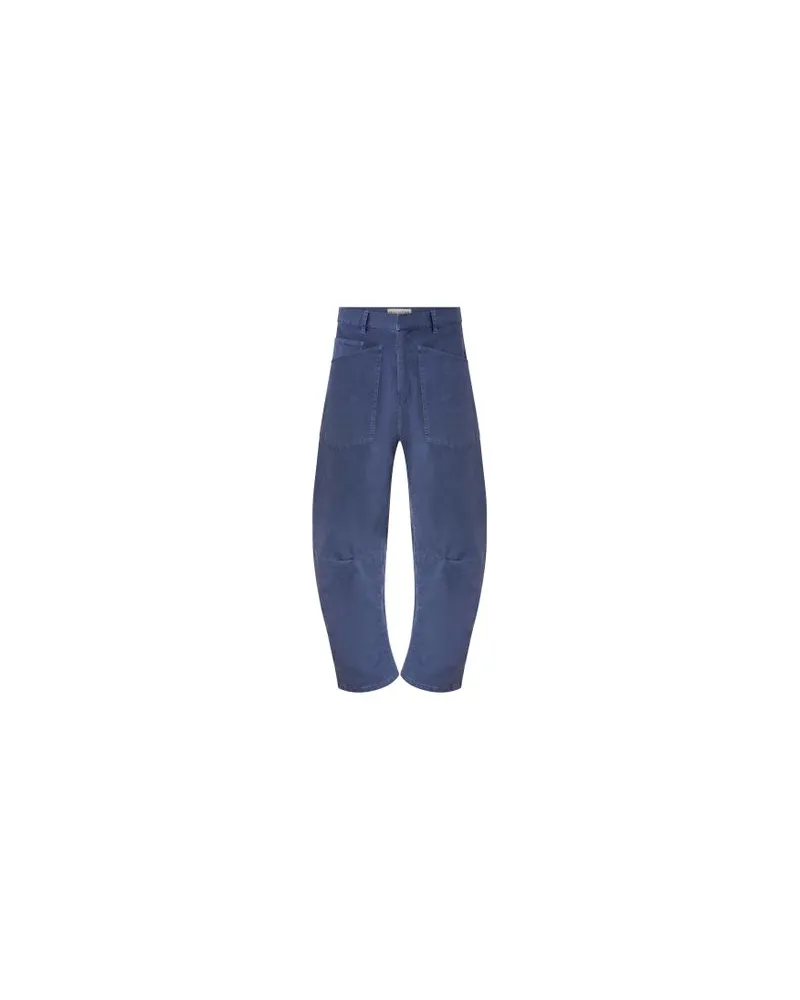 Chloé Zweireihiger Mantel Blue