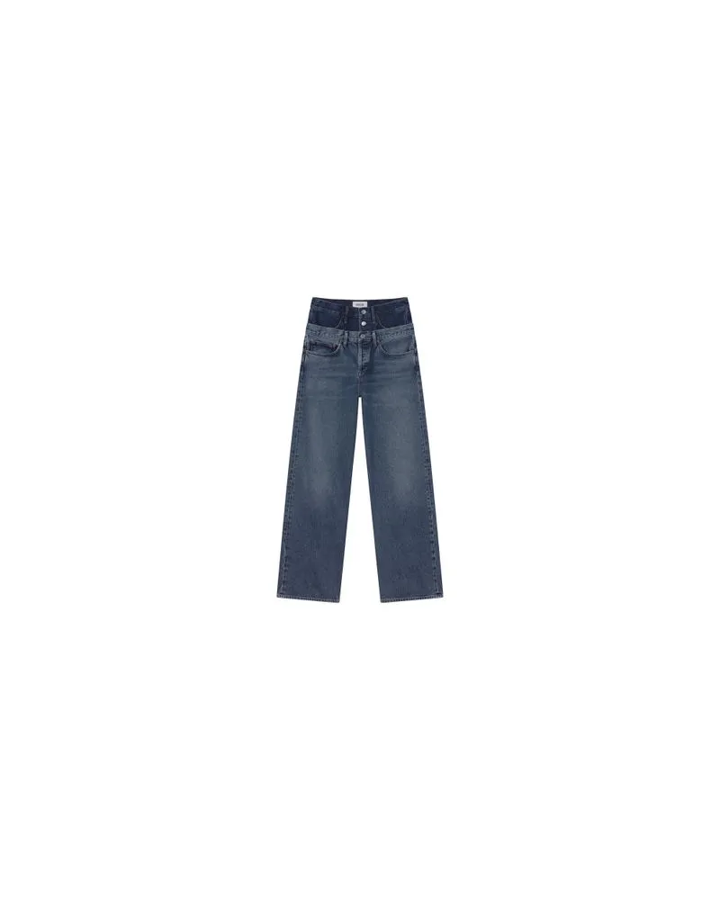 Chloé Zweireihiger Mantel Blue
