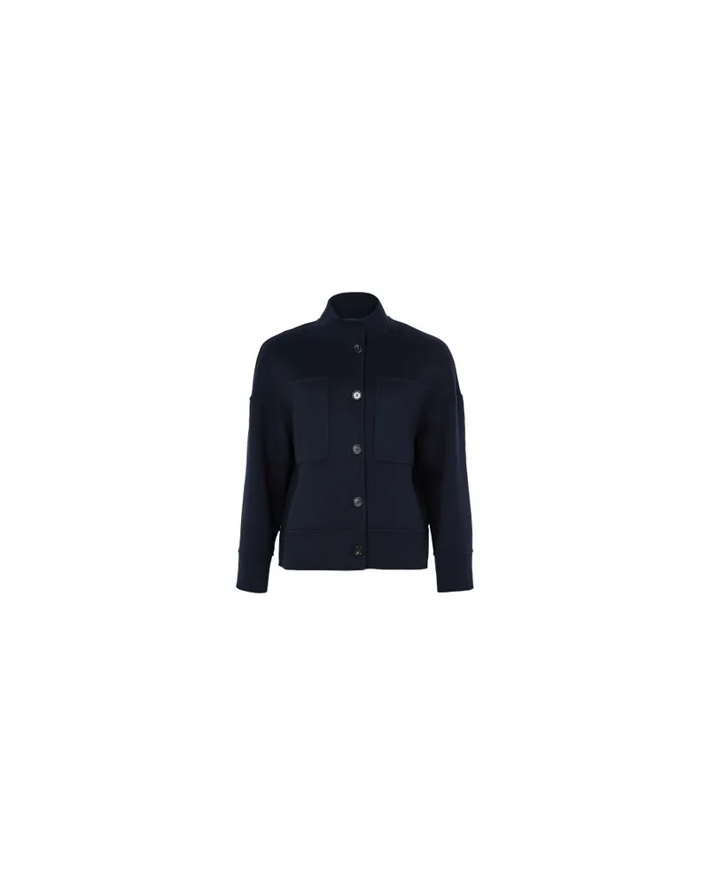 Chloé Zweireihiger Mantel Blue