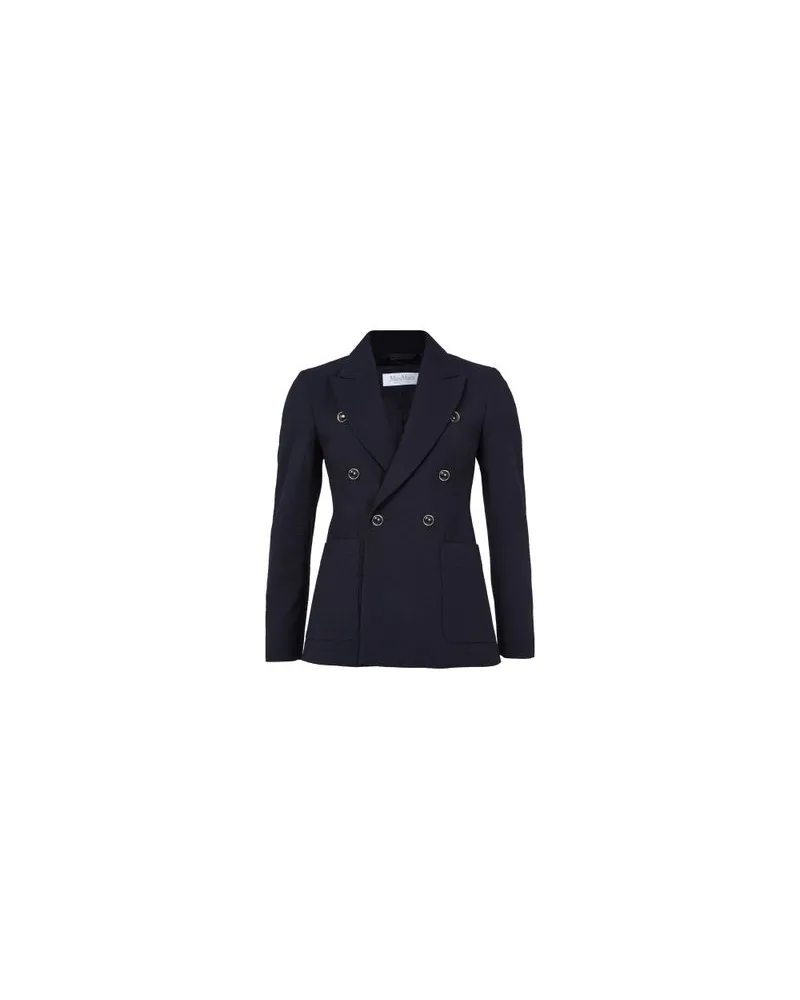 Chloé Zweireihiger Mantel Blue