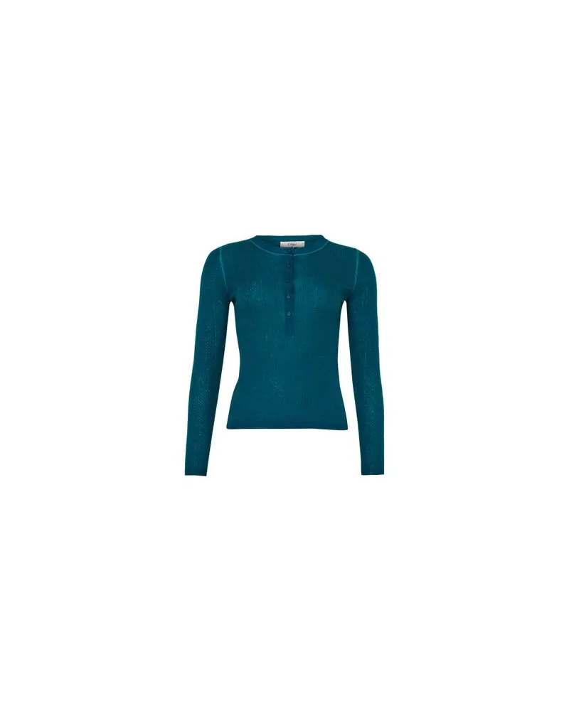Chloé Zweireihiger Mantel Blue