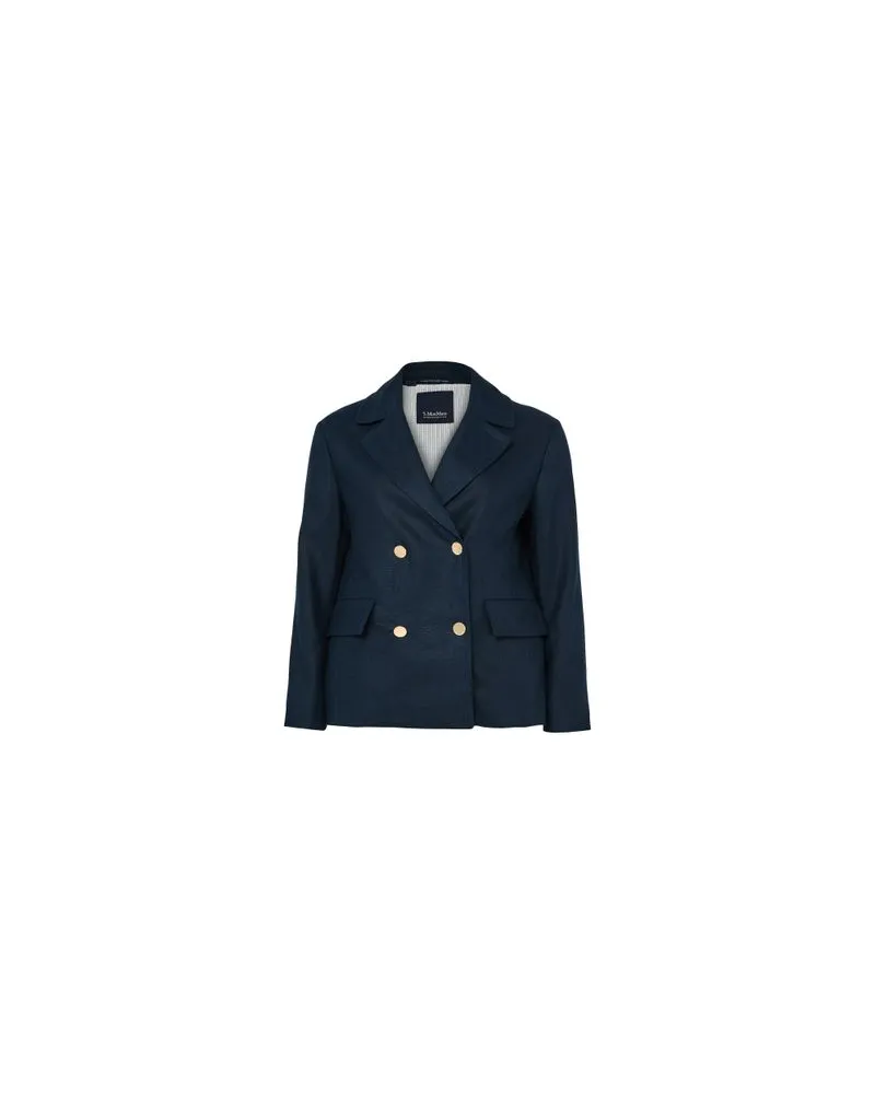 Chloé Zweireihiger Mantel Blue