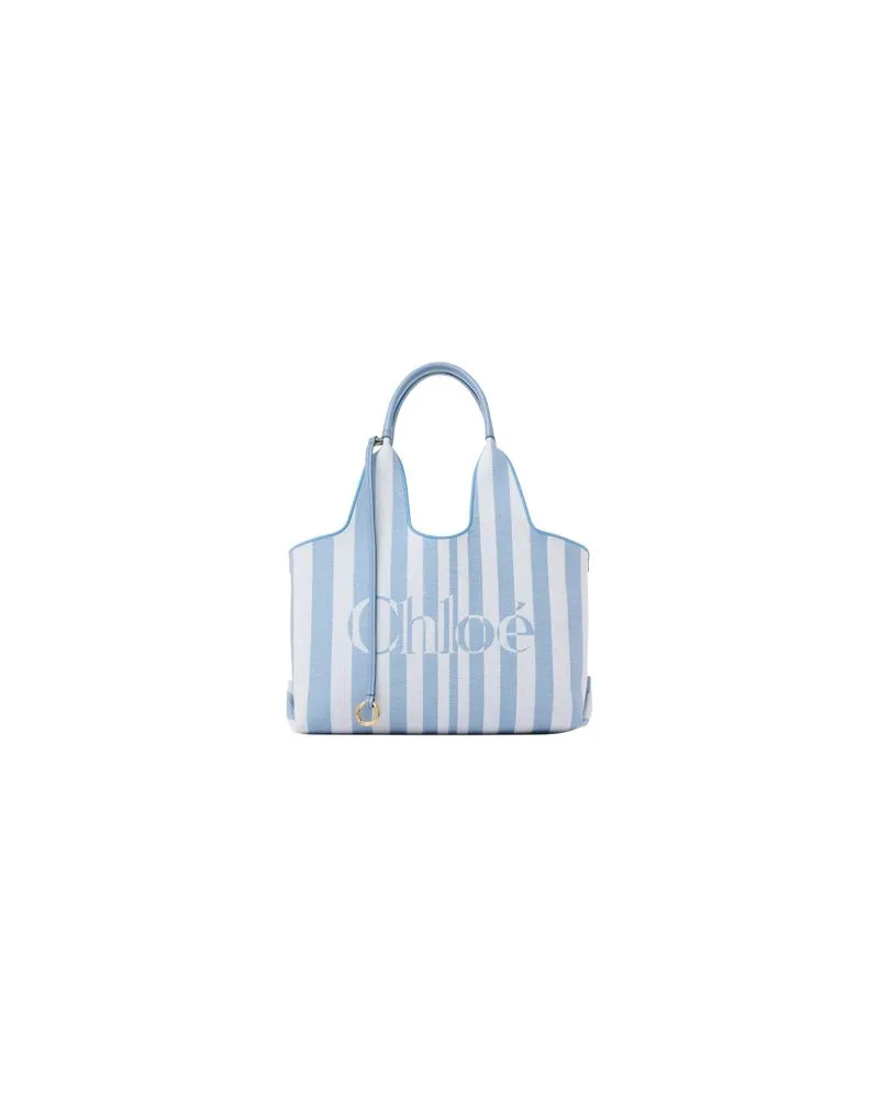 Chloé Zweireihiger Mantel Blue