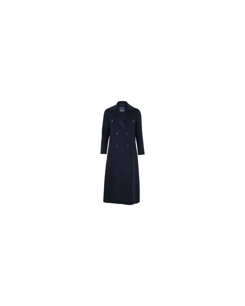 Yves Salomon Kultige Daunenjacke in „A"-Passform mit Plastron und Nerzfell Blue