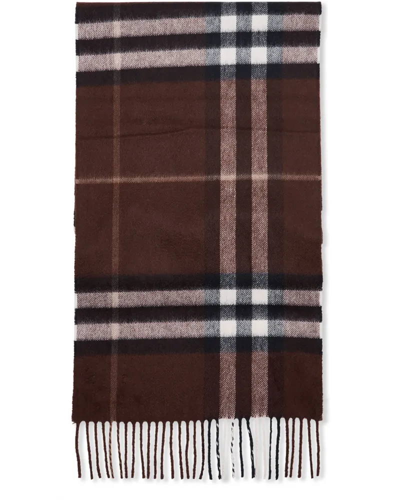 Burberry Schal aus Kaschmir mit Check-Karomuster Brown