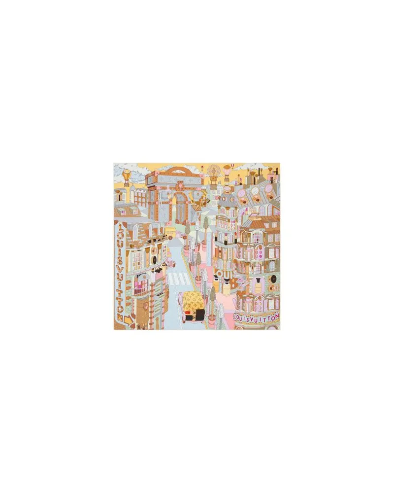 Louis Vuitton Paris En Beaute Carré 90 Beige
