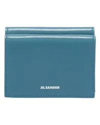 Jil Sander Mini Brieftasche Blue