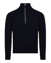 Tom Ford Pullover mit Reißverschlusskragen Blue