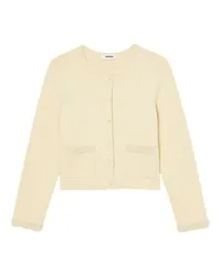 Sandro Mit Perlen verzierter Cardigan White