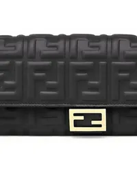 Fendi Rechteckiges Portemonnaie  Baguette Black