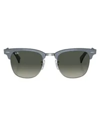 Ray Ban Sonnenbrille Clubmaster Aluminum Blue