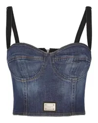 Dolce & Gabbana Jeans-Korsettoberteil Blue