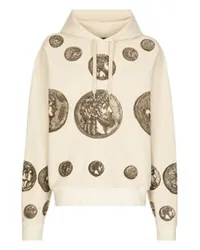 Dolce & Gabbana Reverse-Hoodie Beige