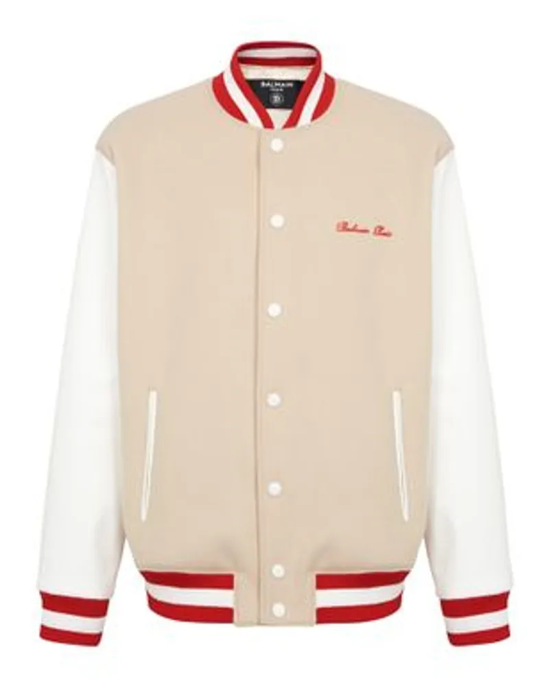 Balmain Bomber-Blouson Balmain Signature Beige