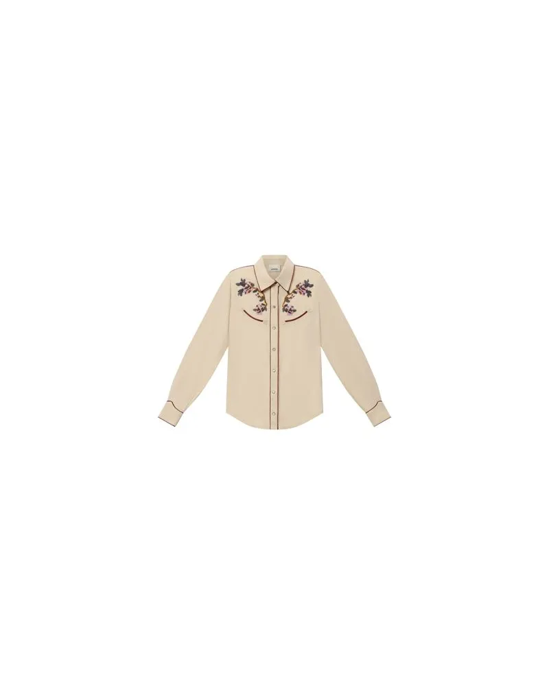 Loewe Overshirt aus Wolle und Kaschmir Beige