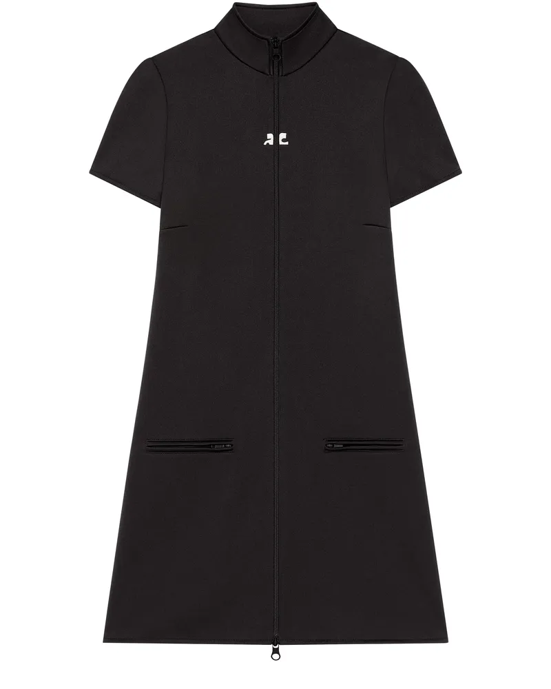 Courrèges Tracksuit-Minikleid in Interlock-Optik 