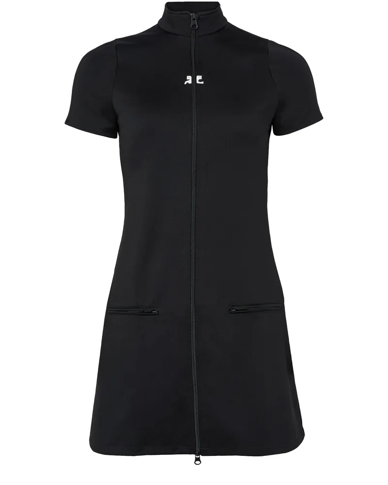 Courrèges Tracksuit-Minikleid in Interlock-Optik 