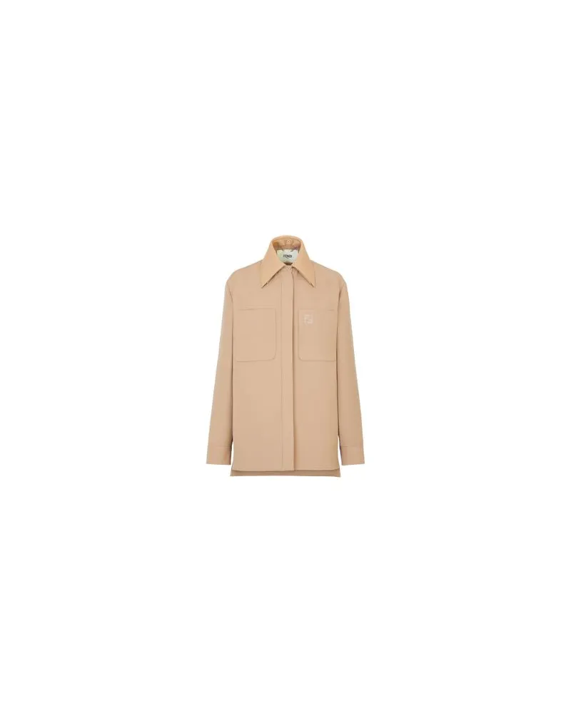 Fendi Go-To Jacke mit einreihigem Beige