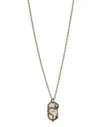 Alexander McQueen Halskette Snake and Skull Silver