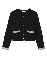 Sandro Mit Perlen verzierter Cardigan Black