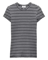 Filippa K Gestreiftes T-Shirt Black