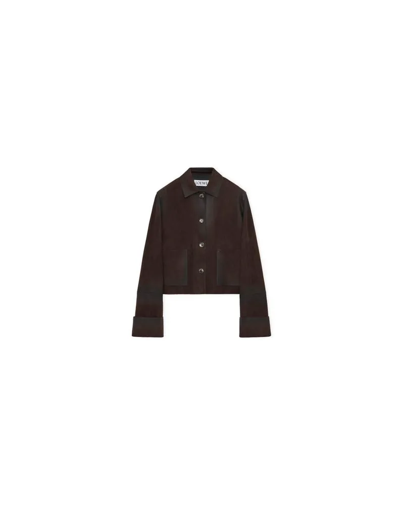 Loewe Cardigan aus Pelz Brown